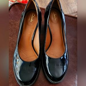 Clark's pentent leather